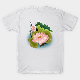 Minhwa: Lotus and Carp A Type (Korean traditional/folk art) T-Shirt